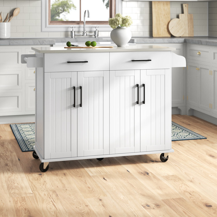 Lark Manor 50.5'' Wide Rolling Kitchen Island & Reviews Wayfair